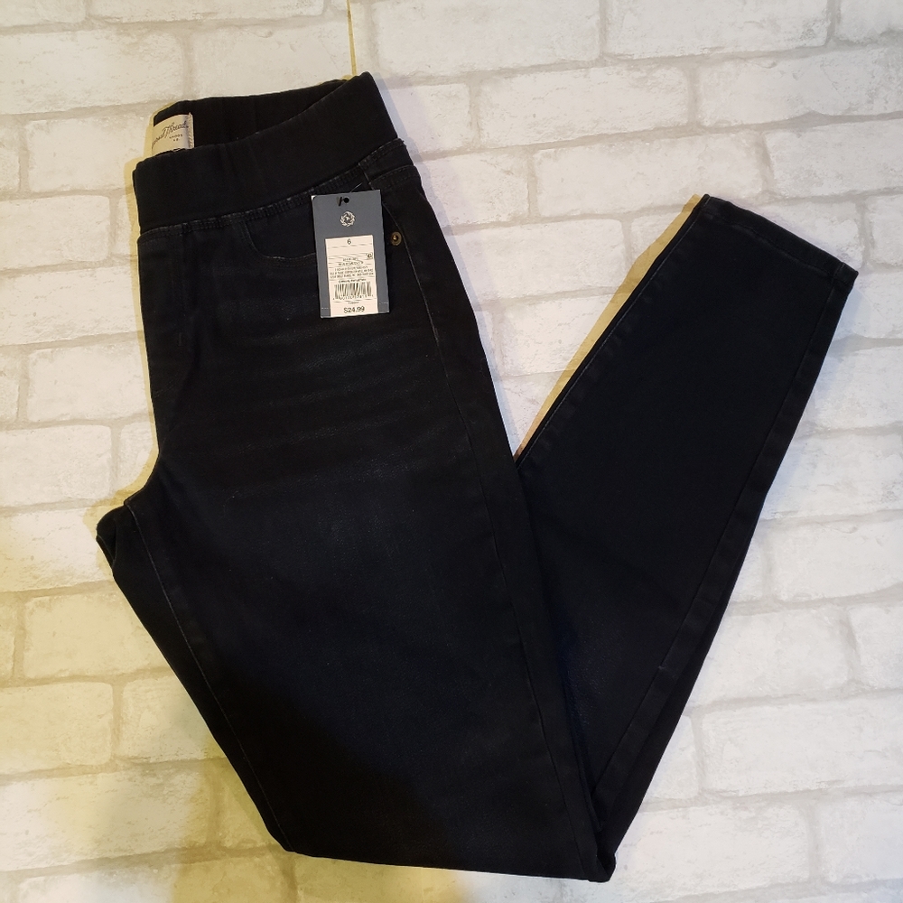 Womens Dark Wash  Skinny Jeggings